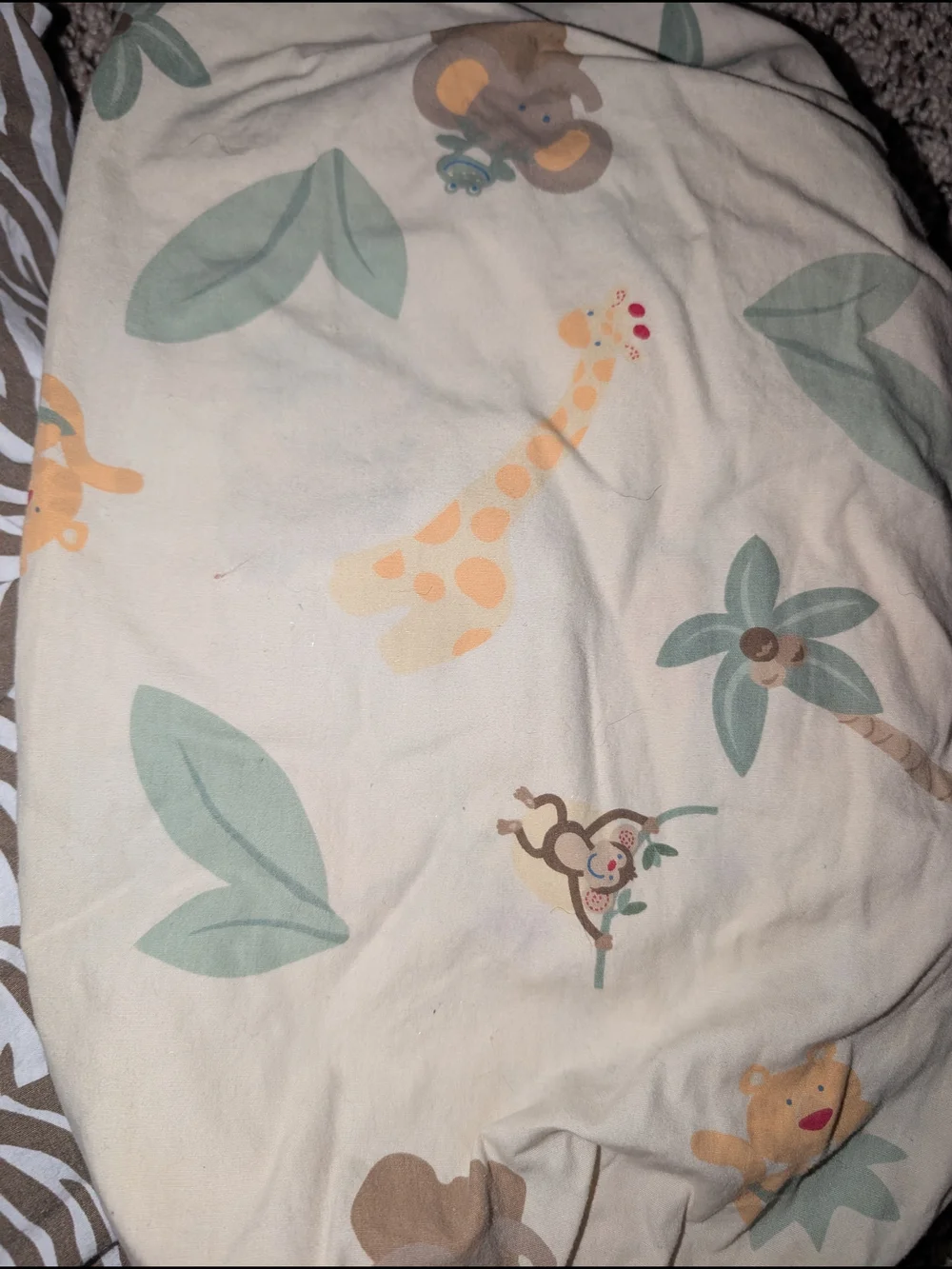 Brown Zebra Print Comforter - Neutral Animal Print Bedding